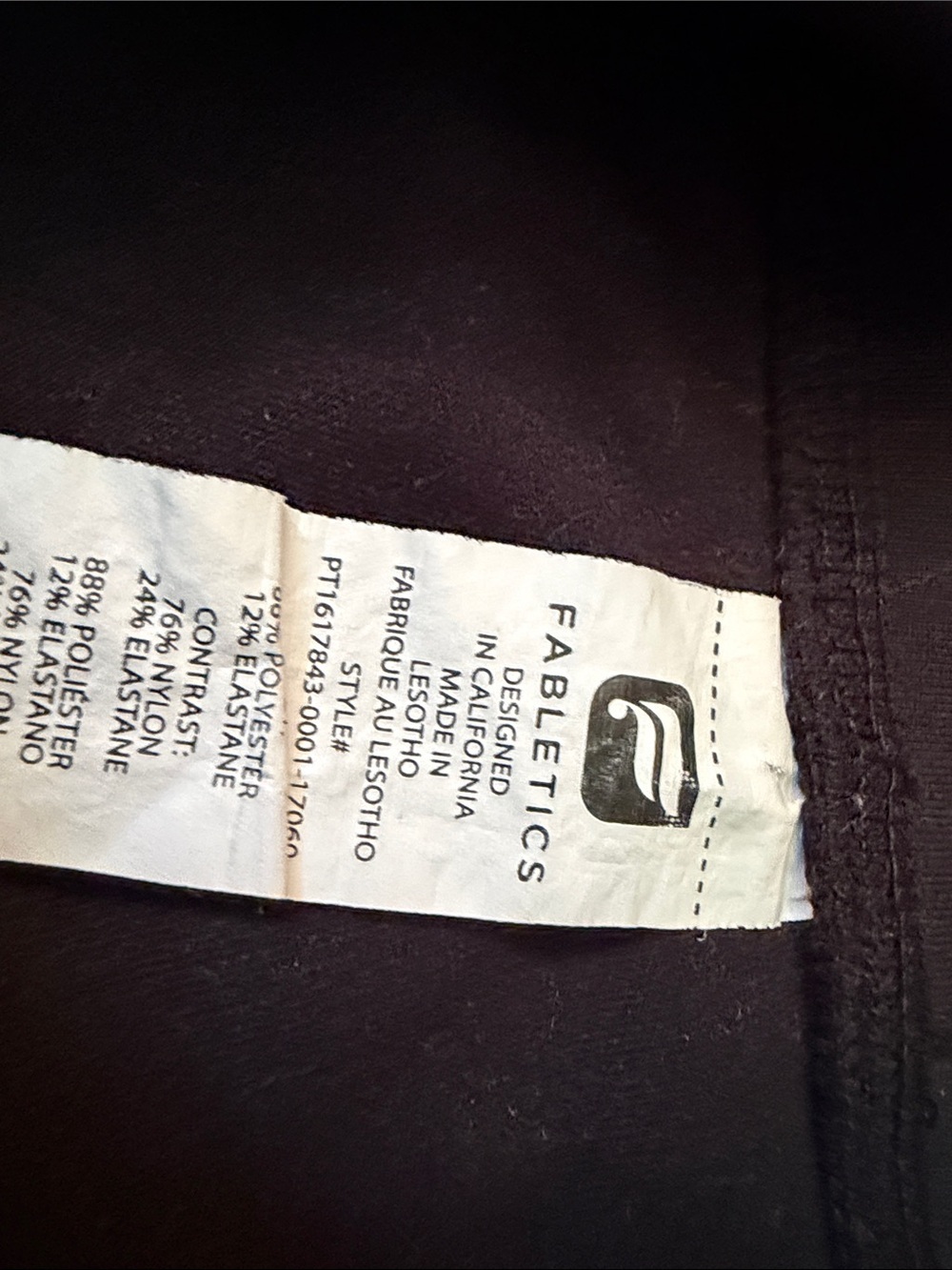 Fabletics Black Seamless Active Leggings - Picture 2 of 4